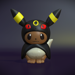 84802537-1DE4-4F0F-9644-F9A3C7DB7A12.png STL file Eevee disguised as Umbreon・3D print object to download