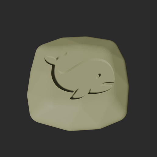 Whale Stone - 3D Printable Game Token