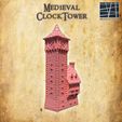 Medieval-Clocktower-3-re.jpg Medieval Clocktower 28 mm Tabletop Terrain