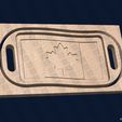 0-Canada-Wavy-Flag-Tray-With-Handles-©.jpg Canada Wavy Flag Tray With Handles - CNC Files for Wood (svg, dxf, eps, ai, pdf)
