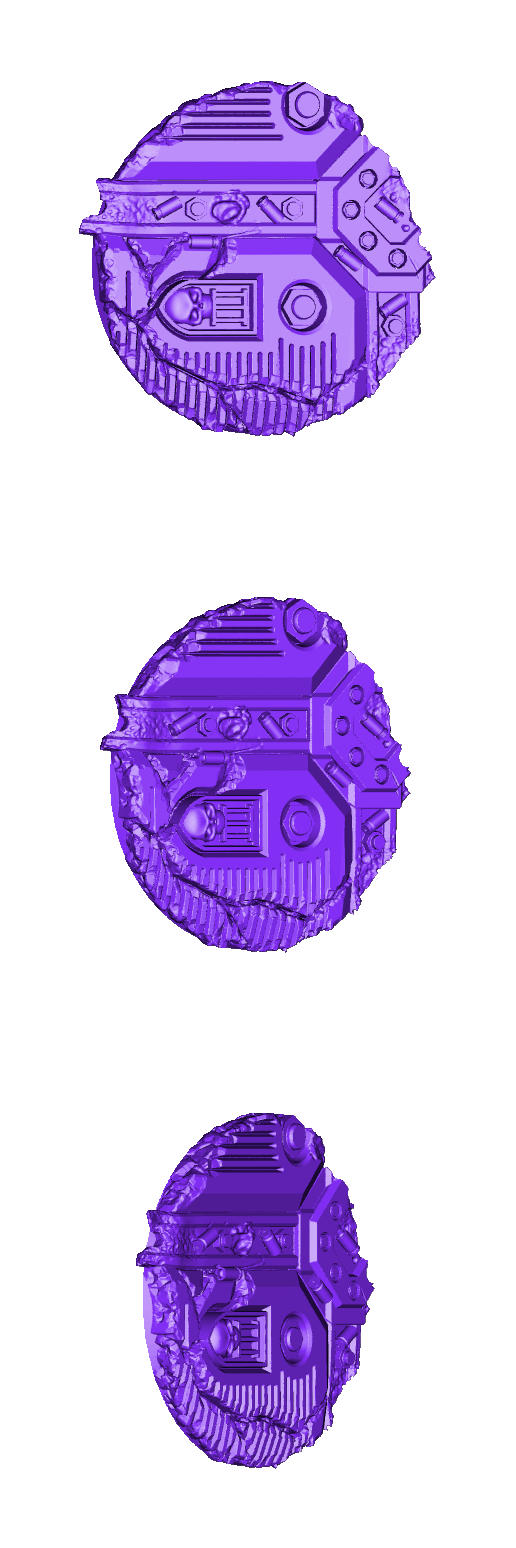32mm-Base_Topper_Remix-Urban-04.stl Savaş Oyunu Taban Toppers