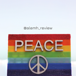 @alemh_review-6.png Free STL file PEACE FLAG・3D printing template to download
