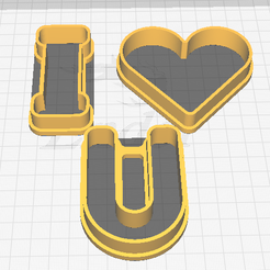 Ilu.png I love you Valentine's Day Cookie Cutters
