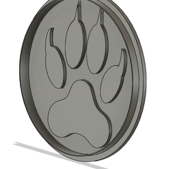 PATA-DE-LOBO.png STL file CUTTER AND SEAL CERAMIC PLATE - WOLF'S PAW・3D printing template to download