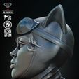 Catwoman_HeadCloseUp_Side.jpg B3DSERK CATWOMAN AND BATMAN SCULPTURE READY FOR PRINTING