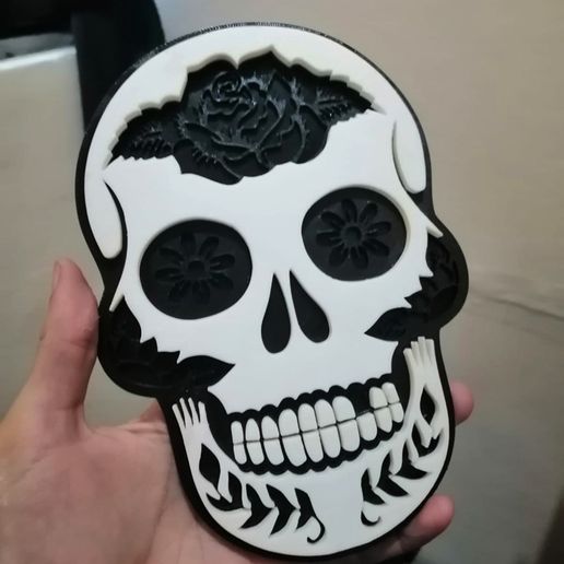 4402f000-d11c-4d2f-8a09-4be765ec1dfe.jpg Skull Catrina Multiparts Wall mount