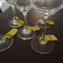 IMG_20201026_174254.jpg Archivo STL gratis Wine Glass Identifiers Identificadores de copas・Modelo para descargar y imprimir en 3D
