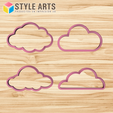 NUBES.png Cookie Cutter Cloud - Set X4