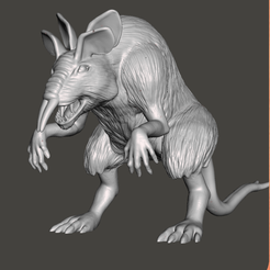 Slide8-2.png STL file WOMP RAT VINTAGE CUSTOM STAR WARS ACTION FIGURE, KENNER 3.75", 6" CREATURE, ALIEN, 5 POA, 1/18, 1/6, ALIEN RODENT・3D printing idea to download