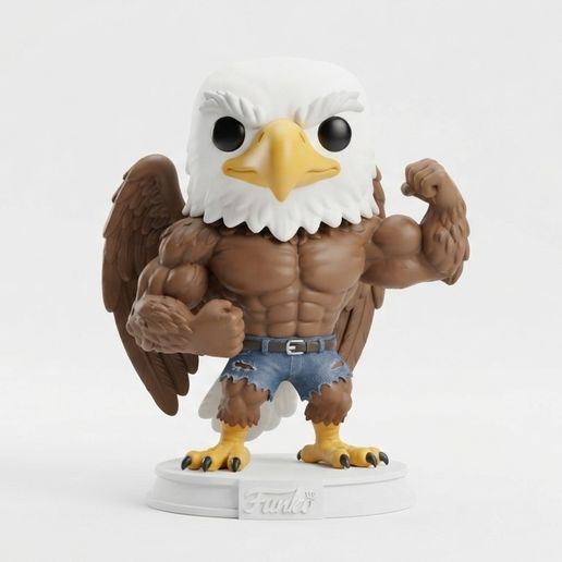 Muscular eagle for decoration