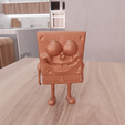 untitled.png 3D Cartoon Sponge Figure Gift for Kids with 3D Stl File & Kids Toy, Cartoon Character, Cartoon Art, 3D Printed Decor, Figure Print