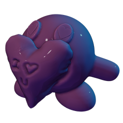 4.png Free STL file Kirby of Love ♥️・3D printing design to download
