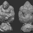 photo_5404386597740332389_y.jpg Calm Gorilla 3D print model