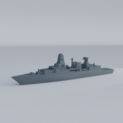 f124_preview_1.png STL-Datei Fregatte F124 - Deutsche Marine・3D-druckbares Design zum Herunterladen