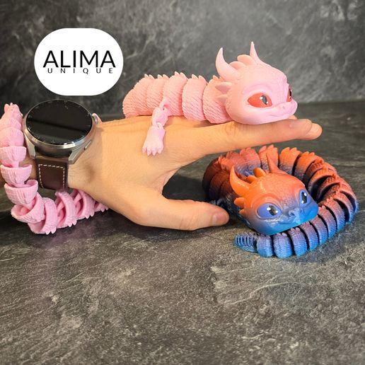 Flexi Mama Dragon - 43 cm long / 17 inches long