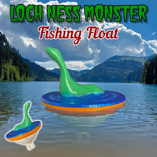 Бесплатный OBJ файл Loch Ness Monster Fishing Float - Easy Multicolor 👹 ...