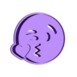 Emoji_Throwing_a_kiss_OogiMe.STL Fichier STL gratuit Emoji Cookie Cutter・Design imprimable en 3D à télécharger