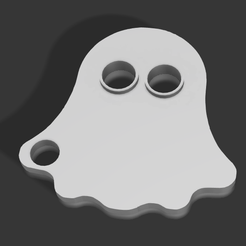 cuteghost.png Cute Ghost Keychain