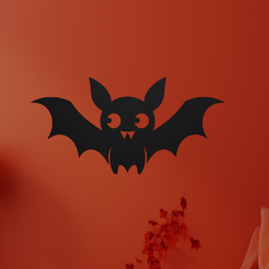Bat-2-2.png Fichier STL Art mural de la chauve-souris・Modèle à télécharger et à imprimer en 3D