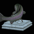 Rainbow-trout-trophy-open-mouth-1-11.png fish rainbow trout / Oncorhynchus mykiss trophy statue detailed texture for 3d printing