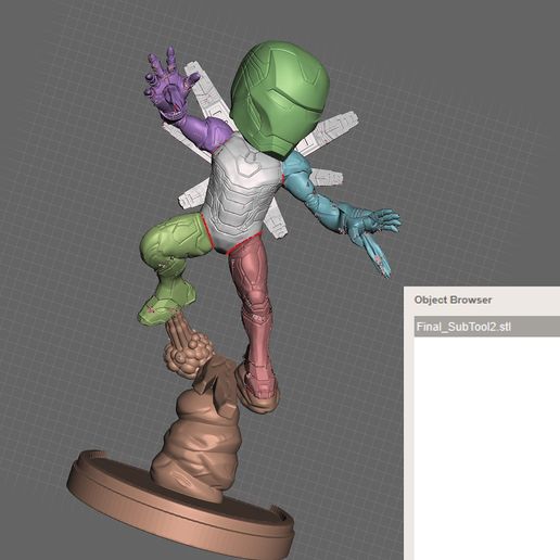 Iron Man Mark 85 Chibi - 3D model önizlemesi