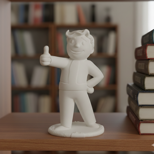 👦 Fallout Boy figure - 3D model of a Fallout Franchise Mascot・ STL File ...