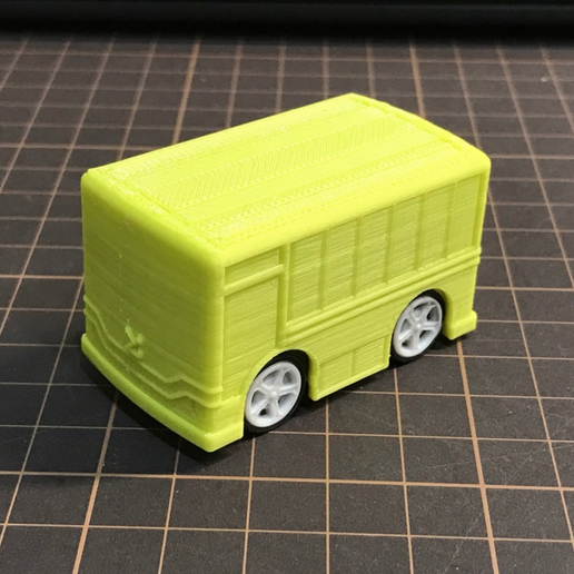 Bus pull-back car toy