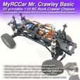 MRCC_MrCrawley_Basic_06.jpg MyRCCar Mr. Crawley Basic. 1/10 RC Rock Crawler Chassis with Customizable Wheelbase from 253 to 313mm