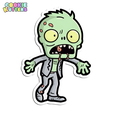311_cutter.png BRAIN-EATING ZOMBIE COOKIE CUTTER MOLD