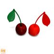 Image3.jpg 3D file 6 microSD cards in a cherry or 12 in 2 cherries・Model to download and 3D print