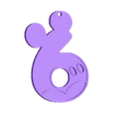Mickey6.stl Set Numbers 1 to 6 Mickey with little hand