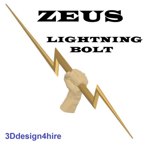 🌩️ Lightning Bolt from Love and Thunder・ STL File for ・Cults
