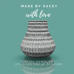 2.png STL-Datei 3D-Druckbare STL-Datei. Büro & Haus Vase Design für eine Blumen - Sofortiger Download - Vase 2・Vorlage für 3D-Druck zum herunterladen