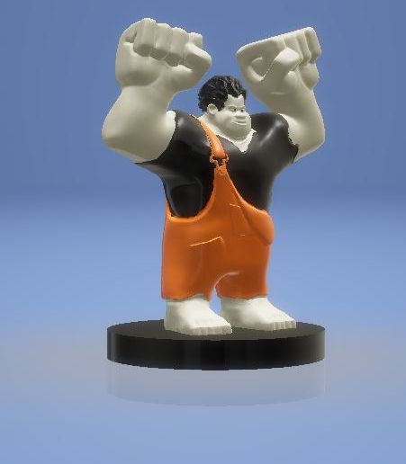 6.jpg Wreck-It Ralph Cartoon Toy 3D Printable Model