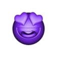 Heart Eyes Emoji – 3D Smiling Icon.stl Heart Eyes Emoji – 3D Smiling Icon