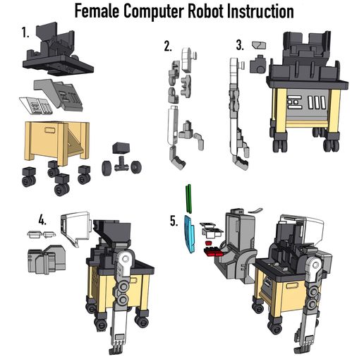 FemaleCompRobot_Instruction.JPG Ретро компьютер Робо