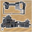 4.jpg Oriental building with balcony, perimeter wall and corner tower (12) - Medieval Modern Oriental Desert Old Archaic East 28mm 15mm RPG