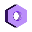 M3x0.5_nut.STL Most Common Metric Nut And Bolt - M2 through M20