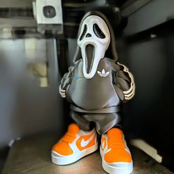 Ghostface urban art toy multicolore fichiers 3MF & STL