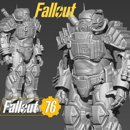 RANGER power armor 3d model fallout articulated figure