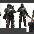canva-31.png Alpha 9 armor variants 3d model halo 3 odst spartan collection