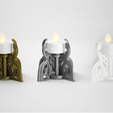 download-14.png Free STL file Glamping Tealight Holder・3D printer model to download