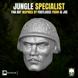 3.png Jungle Specialist head for Action Figures