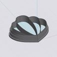 Art-Deco-Scallop-Shell-2.jpg Art Deco Shell //  Clay Cutter // Sharp Edge // Digital STL File // 3 Sizes