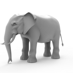untitled.234.png Archivo OBJ gratis Elefante・Objeto de impresión 3D para descargar