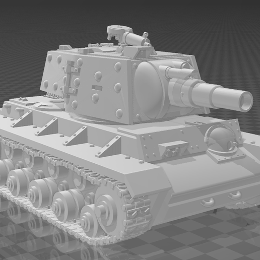 Sibero Pattern MBT " KV Mod. I " Turret Pack 3D model