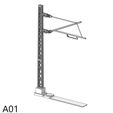 H0-Catenery-pole-A01-1.jpg [Escala ZM H0] Conjunto de pólos básicos de catenária Tipo:A01-A08 FDM