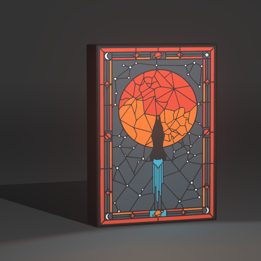 The Expanse Stained Glass Lightbox