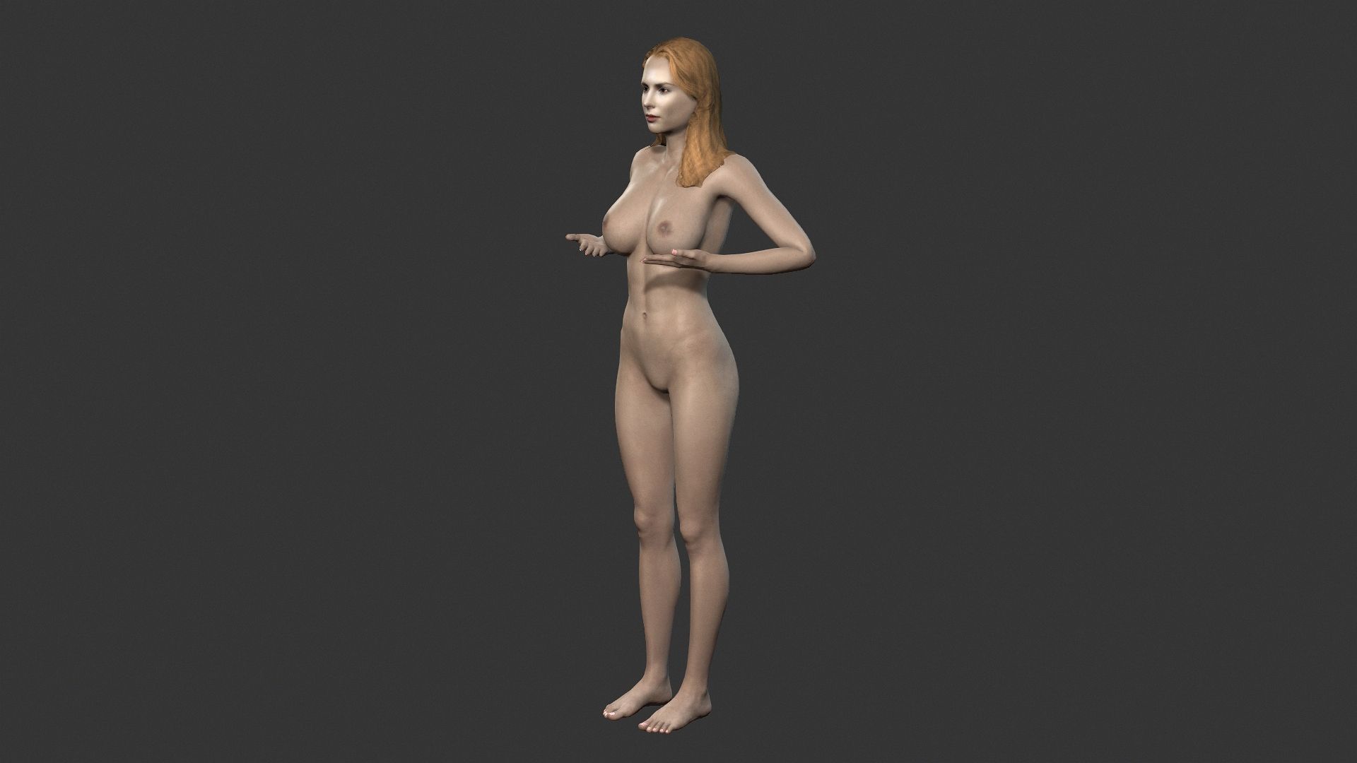 4.jpg 3D file Beautiful Woman -Rigged 3d character・3D print design to download, igorkol1994