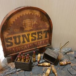photo1.jpg Fichier STL gratuit Panneau publicitaire Fallout・Modèle pour impression 3D à télécharger